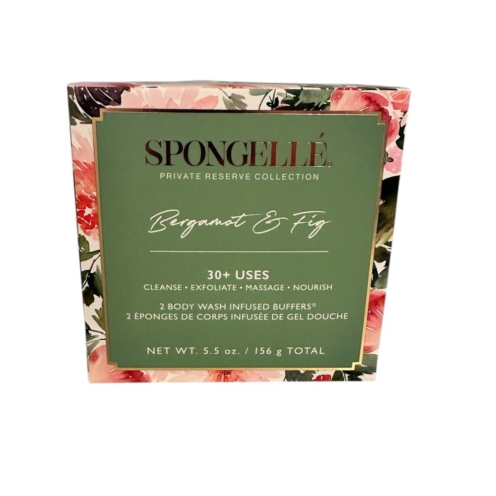 Spongellé Fig & Bergamot Body Buffers - Set of Two​​​​